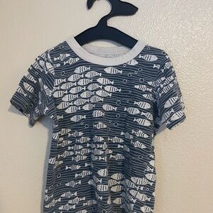 Winter Water Factory Fish Print Kids Tee